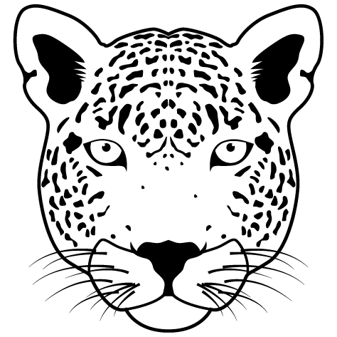 Sticker léopard